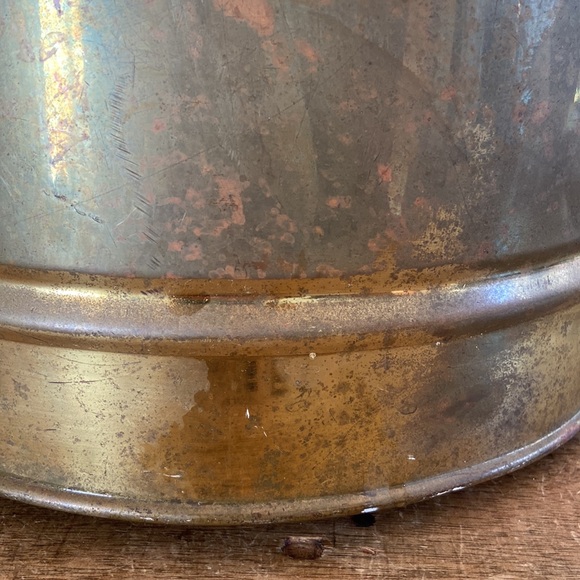Antique Brass Bucket - Picture 4 of 13